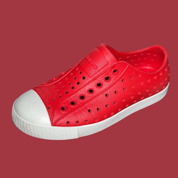 Native Shoes Jefferson Toddler Slip-On Cardinal Red Sneakers Size C 12 - Picture 1 of 6